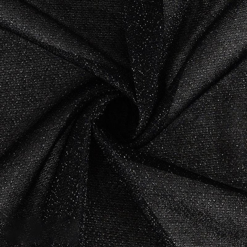 NEW Glitter Yarn Fabric Soft High Stretch Particles Starry Bright Cloth For Colorful Stage Costume Wedding Decor Textiles Fabric