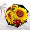 1pc Sunflower Bouquet with Berries Umbrella with Plastic Handle,Suitable for All Seasons Home Travel Outdoor UmbrellaB1617