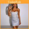 Sexy Off Shoulder Bodycon Dress With Glittering Sequins For Night Out Events