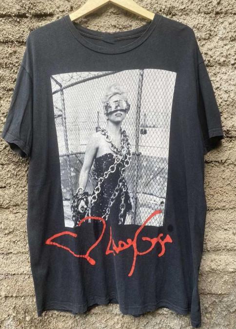 Vintage Lady Gaga Shirt Lady Gaga Tour Band Black Unisex Shirt Reprint Unisex T-Shirt XXXL