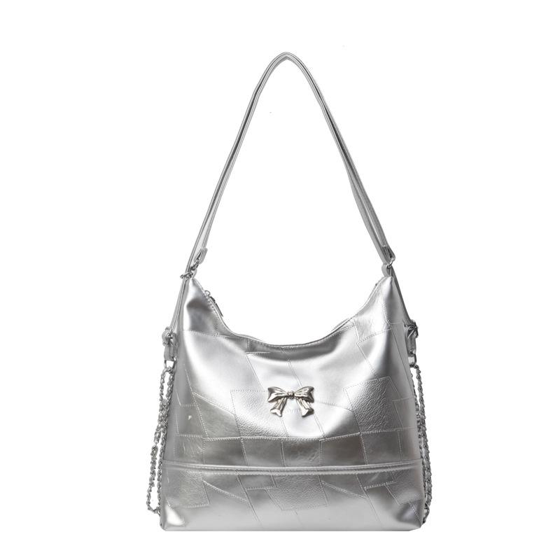 Korean Aesthetic Bow Shoulder Bag - Trendy, Niche Design, Versatile Underarm Tote