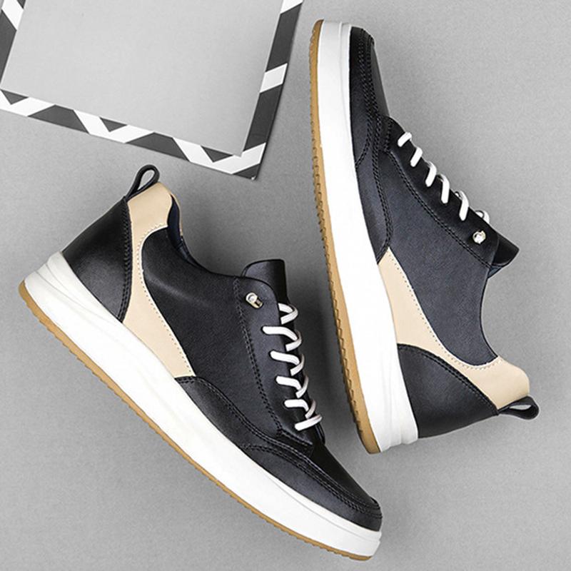 Модные кроссовки из натуральной кожи для отдыха — фото 6