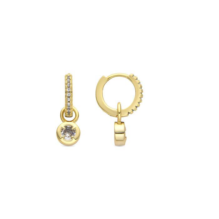 Boucles d'oreilles - LUXENTER - Yacoss - Or jaune 18k - Élégantes - Design unique