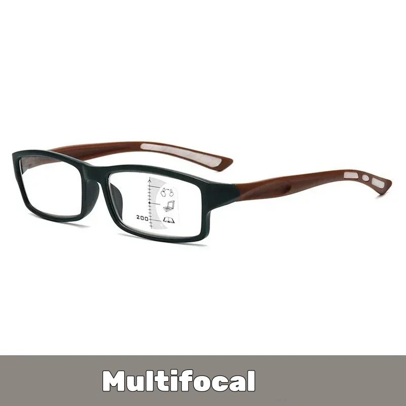 Men Women Pochromic Multifocal Reading Glasses new Trendy Square Progressive Glasses Ultralight Sports Presbyopia Eyeglasses