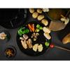 CreaTable Fondue Plate Set, 4 Pieces, Black (22921)