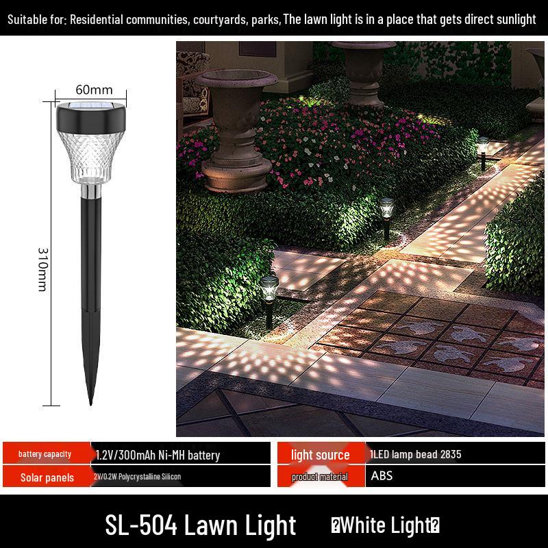 Waterproof Solar Yard and Lawn Decorative Lights for Outdoor Garden and Villa Arrangement