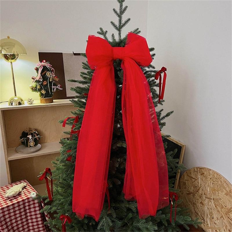 Artistic Large Tulle Ribbon Accent Perfect As Holiday Craft Supply For Christmas Decorations And Party Themes