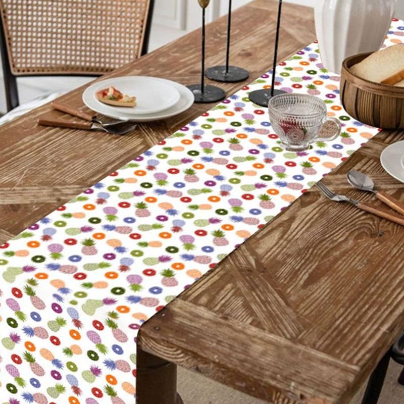 Frucht Fruchtmuster Tischläufer Lebendiger Akzent Für Esstische Aus Polyester Perfekt Für Restaurants Und Häuser