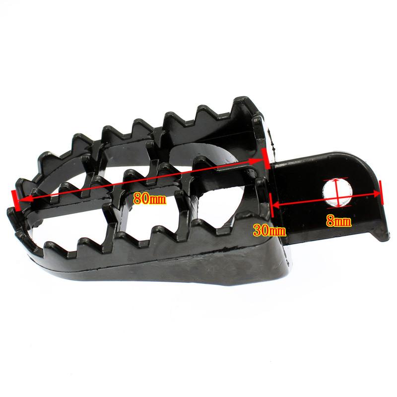 Foot Pegs Rest Footpegs Yamaha PW50 PW80 BW80 DT50 RT100 RT180 T225S TT225T TTR110 TTR50E TTR90 XT250 XT350 XT600 YZ125 YZ250