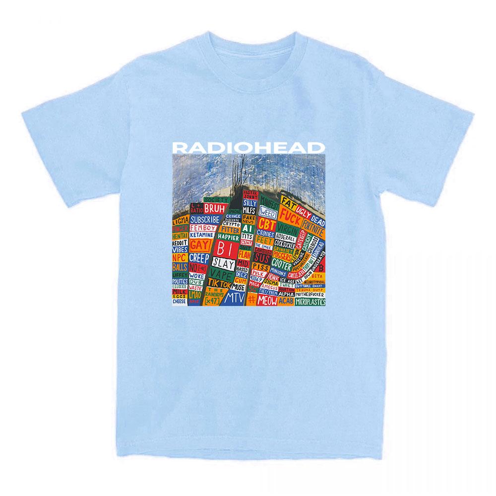 Hail To The Thief Radiohead Tshirts Cotton Short Sleeve Fashion T-shirt Loose Casual Unisex Streetwear Women Men Clothing