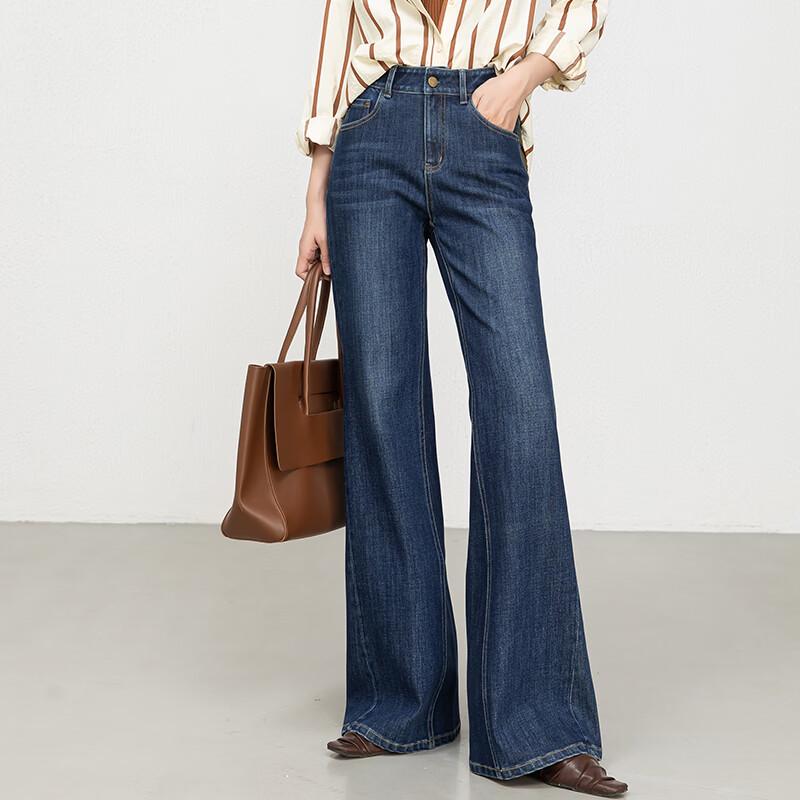 Fanzhen Women's High-Waisted Flared Jeans