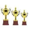 New Multiple Trophies Gold Color Medals Trophy Plastic Souvenir for Team Competition