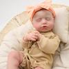 Lifelike 49cm Simulation Baby Rebirth Doll Open Mouth Soft Cloth Body Reborn Babies Doll Realistic 3D Painted Skin Newborn Dolls for Kids Holiday Gift