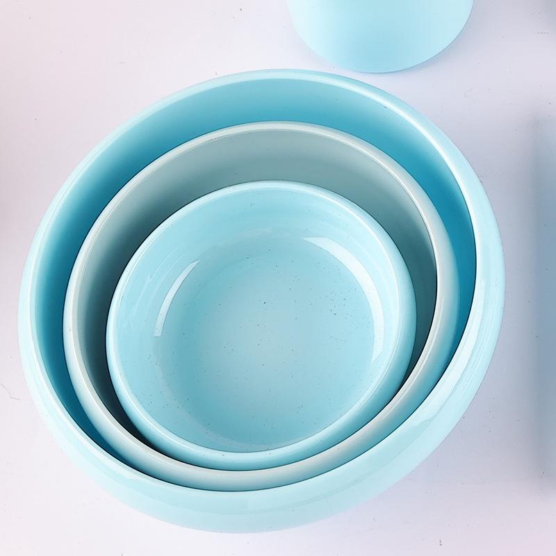 Porcelain-Look Jade Brush Washer: Durable, Water-Washable Ink Pad, Paperweight, Pen Holder, Ink Bowl.