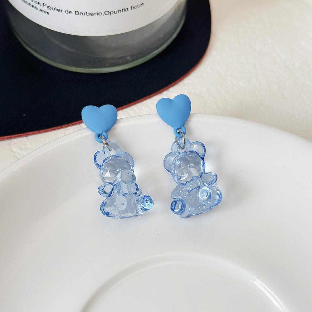 High-Grade Green Floral Pearl Earrings - Silver Needle Lily of the Valley and Tulip Design