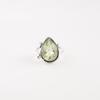 Green Amethyst Gemstone 925 Sterling Silver Jewelry Handcrafted Partywear Ring RR-57-3