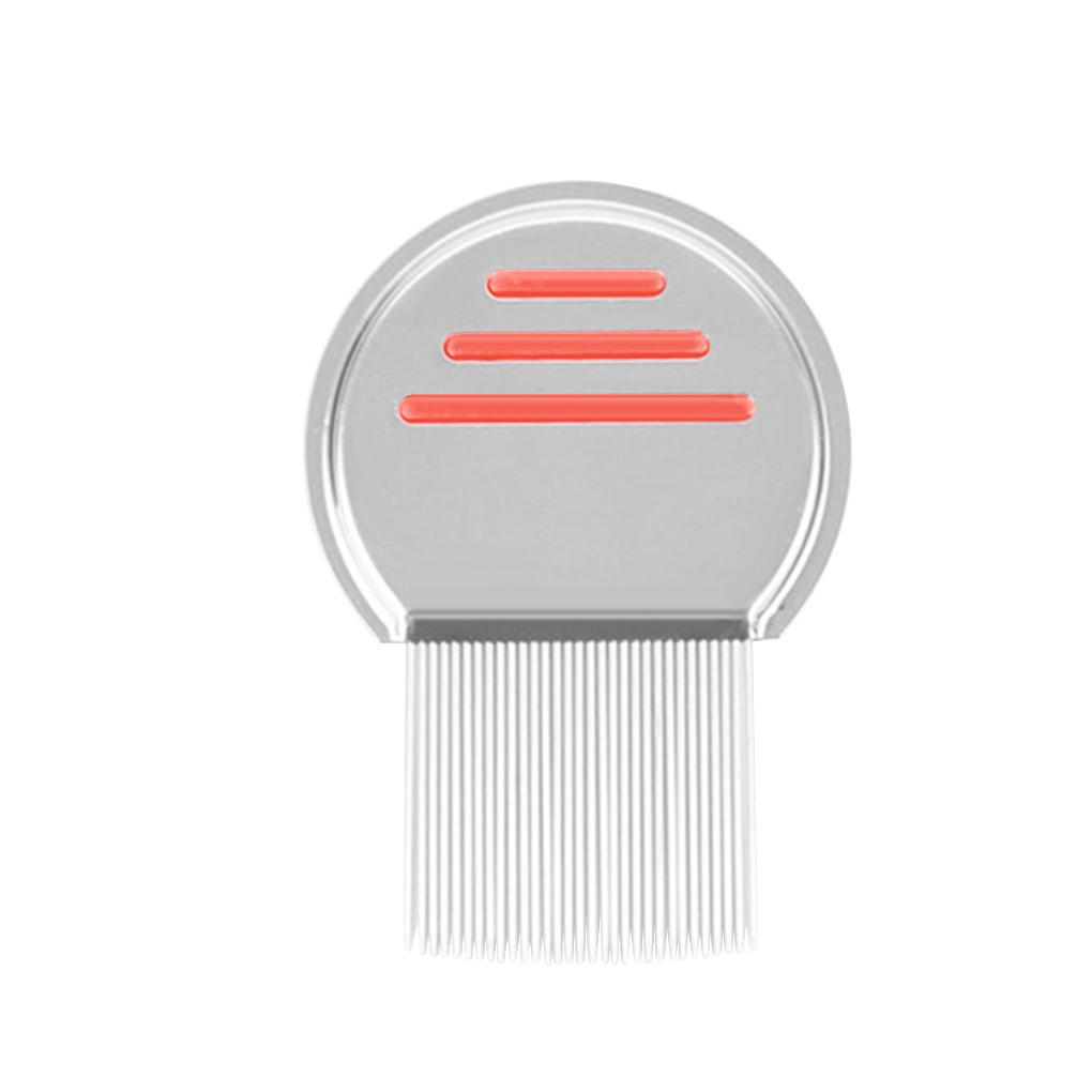 

Расческа для домашних животных, нержавеющая сталь, расческа для удаления вшей, инструмент для груминга, средство для удаления гнид, косметические принадлежности для домашних животных, красный красный