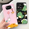 For Xiaomi Poco X3 Pro PocoX3 NFC Back Cover Case Astronaut Printing Cartoon Bumper Soft Matte Silicone For Poco X3 X3Pro Coques