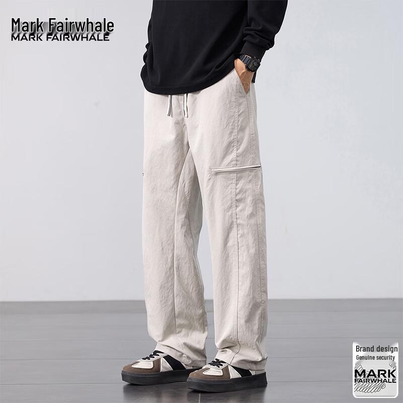 Mark Fairwhale Men's American Style Loose Cargo Parachute Pants