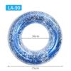 Transparent Glitter Pool Foats Swimming Ring Adult Children Inflatable Pool Tube Giant Float Boys Girl Water Fun Toy Swim Laps