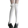 Bas Hauts Style Ballet Doux pour Femmes Bas Hauts Bandes Nœuds Bas Mi-Mollet Chaussettes d'Été Fines Hosierys