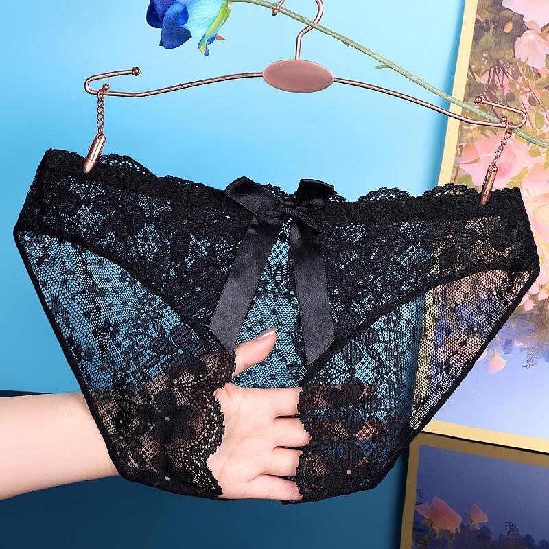 Yan Beiwei 3D Bow Breathable Hollow Sultry Sexy Women's Underwear 634