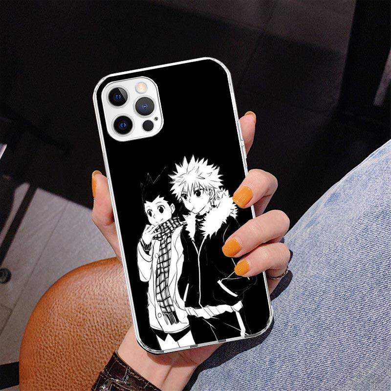 Black White Hunter X Phone Case For iPhone 17 Air 16 Pro Max 16E 15 + 14 Plus 11 12 13 Mini 7 8 SE Gift Print Cover Fundas 16 Pr