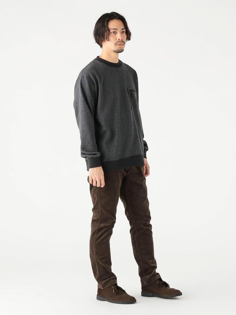 B:MING LIFE STORE by BEAMS Light Fleece Crew Neck Sweatshirt, Men's, CHARCOAL.G, Size L