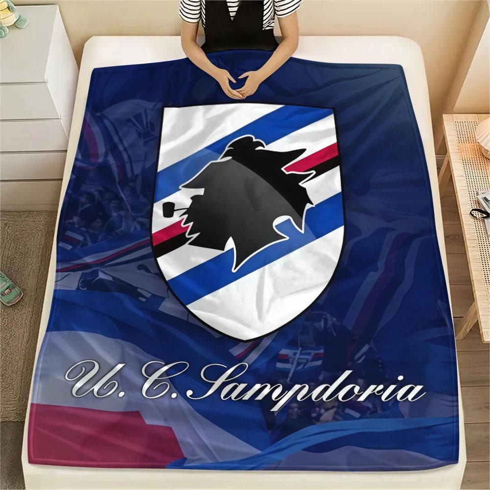 UC. Sampdoria Flanelldecke, Hohe Qualität, Bequem für alle Jahreszeiten, Heimdekoration, Wärme und Komfort