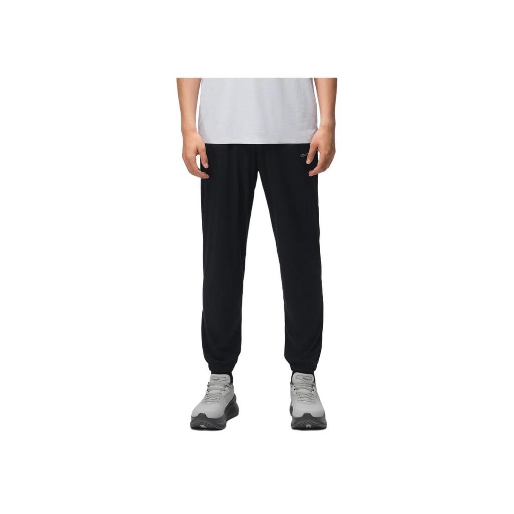 SAUCONY Quick-Drying Breathable Casual Tapered Ultra-Stretch Woven Knitted Sports Pants Men Pants Black SC2240080A-BK01
