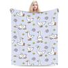 Duck Face Blankets Fleece  Warm Throw Blanket For Car Sofa Couch Bed Rug