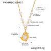 Qiong Yao Freshwater Pearl Heart Necklace: White Shell, Little Chicken Design, Gold-Plated Stainless Steel Clavicle Chain