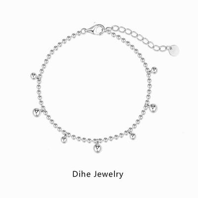 INS Bestseller S925 Sterling Silber Damenarmband - Leichte Perlenkette mit schlichtem Luxus-Feenstil-Design.