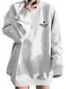 Plus Size Oversized Pullover Loose Stylish Korean BV91 Women's Hoodie, Sweatshirt, Figure-Flattering, Lightweight, Fit, Style, Fall/Winter
