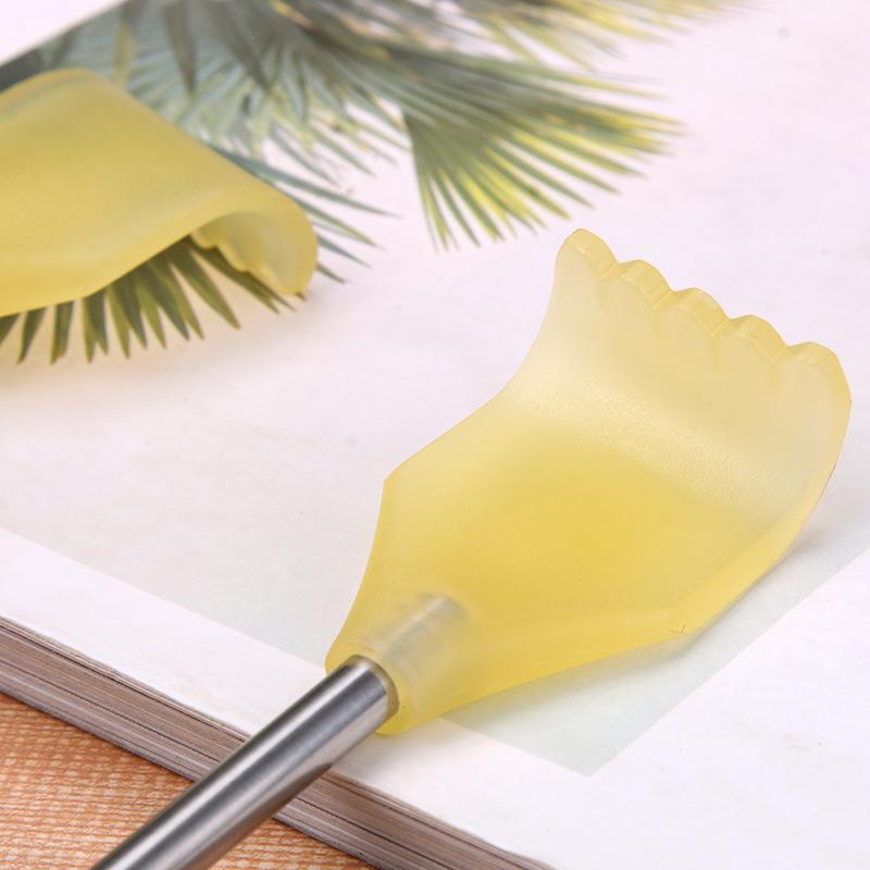 Tickler Four-section Retractable Tickling Massage, Stainless Steel Back Scratcher Tickling Rake, Tickling