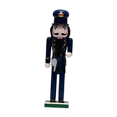 Świąteczny Dziadek do Orzechów Figurka Ręcznie Malowana Lalka Ekspozycja Świąteczna Statuetka Marionetka Zabawka