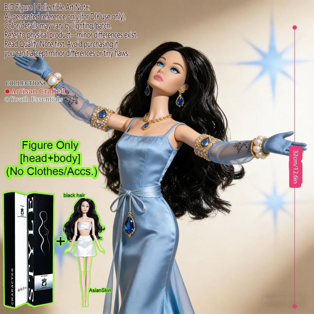 1/6 Scale Fashion BJD Doll 12 Joint Articulated Body Art Collection Doll For Home Decor