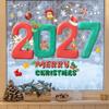 Snow Designs Christmas Window Stickers Santa Claus Designs Christmas Window Decals  Home Decor