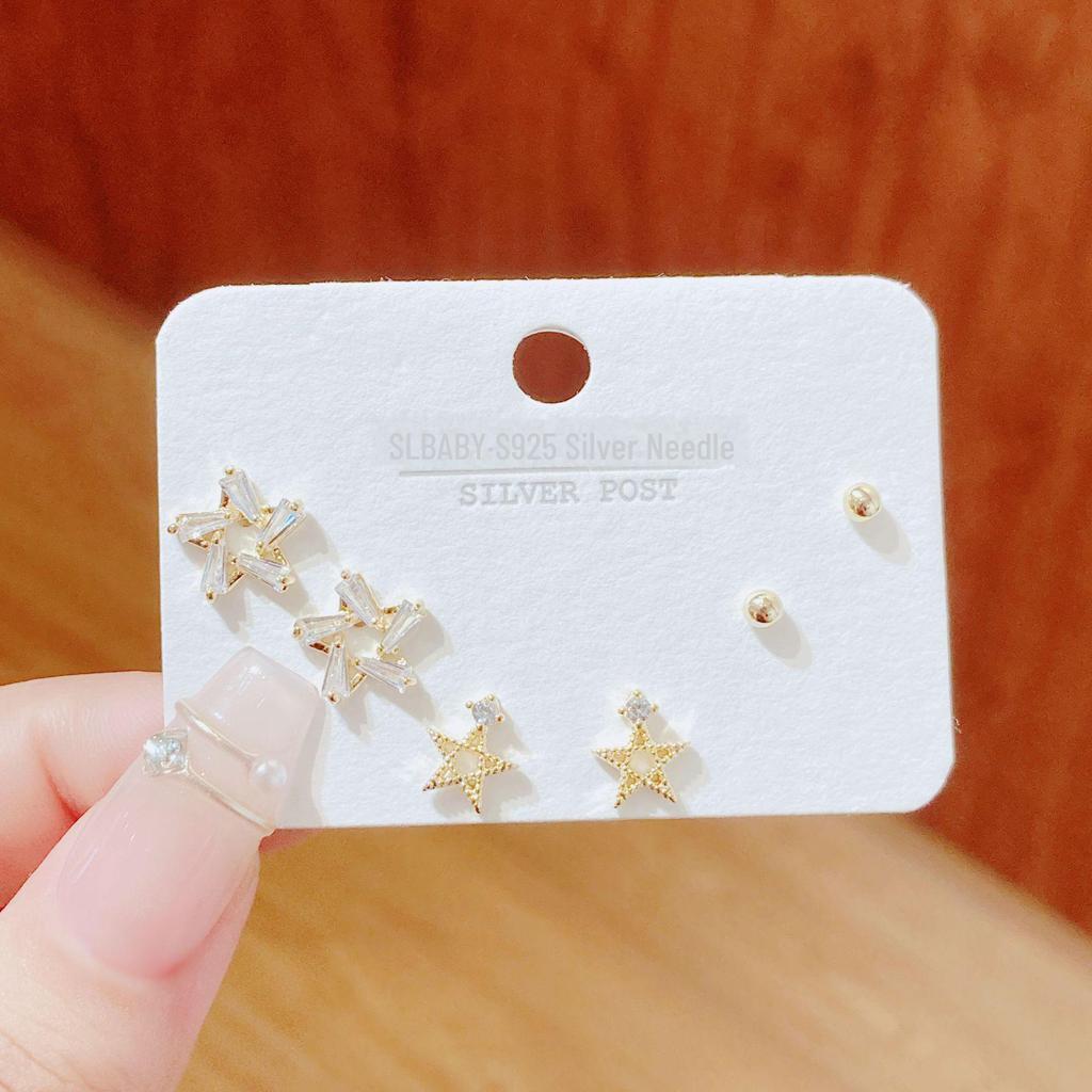 2025 Women's Light Luxury Earrings Set: High-End 925 Silver, Niche Design for Daily Matching