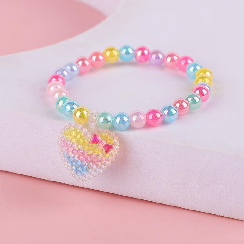 5pcs Rainbow Unicorn Colorful Beads Bracelet Kids Birthday Party Favors for Guest Goodie Bag Pinata Filler Girls Christmas Gift
