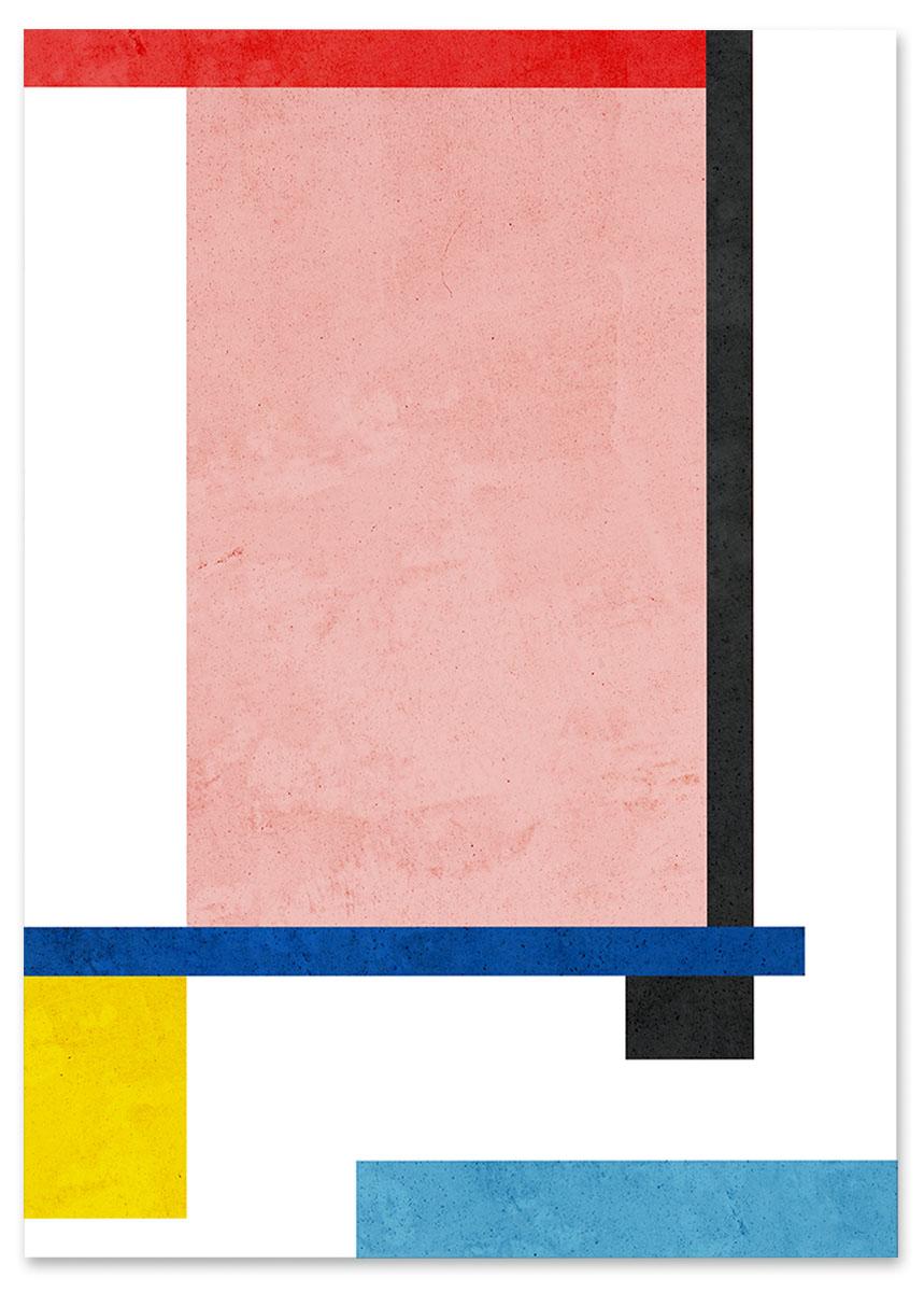 

Plakat kolorowy bauhaus plakaty na ścianę 30x40 cm