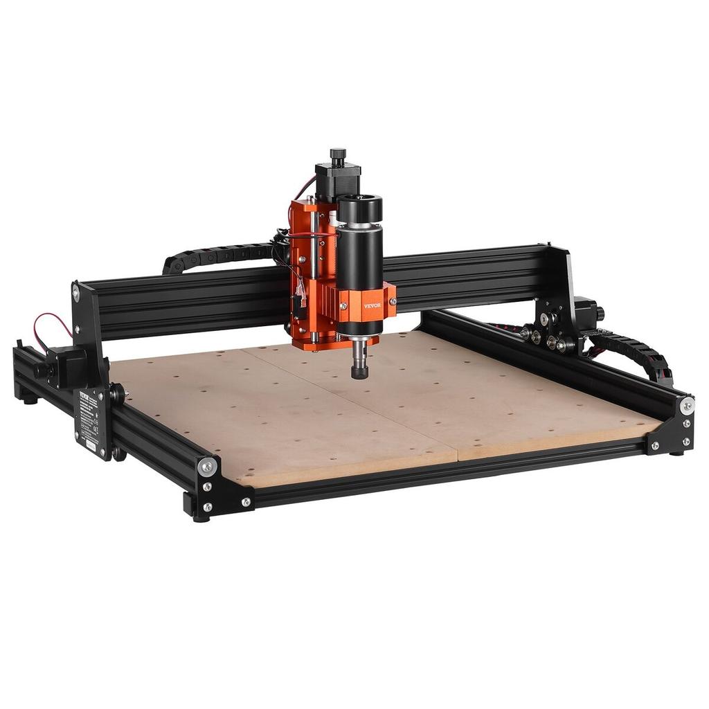 CNC Router Machine, 400x400x60mm Working Area, 300W Engraving Machine, 3 Axis GRBL Control Wood Engraving Carving Milling Machine Kit 1200RPM with
