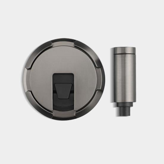 Magnetic Door Stopper No Drilling Silent Floor Door Stop with Screws Adhesive Adjustable Mechanical Magnetic Door Stopper for Home Safety