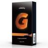 Celebrity Ultra-Thin G-Spot Condoms, Ice & Fire Combo, Small Size, Large Particles, Black