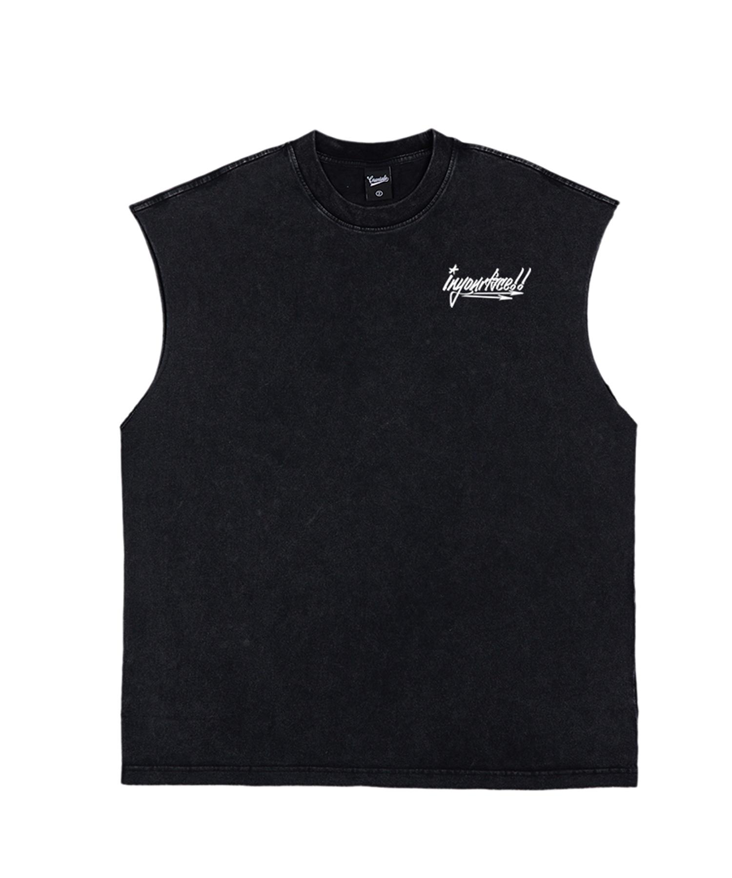 Cream Soda Lab Pigment Oversized Lesson One Sleeveless Black White 2