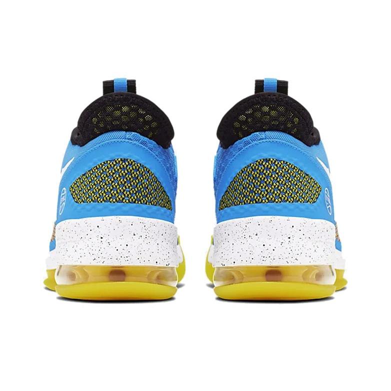 Nike Air Force Max Low Mode Vielseitig Rutschfest Leicht Low-Top Basketballschuhe Herren Sneaker Blau Gelb BV0652-400