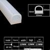 D-Shaped Silicone Sealing Strip: High-Temperature, Water-Retaining, Self-Adhesive, Anti-Collision, Shock-Absorbing for Doors & Windows