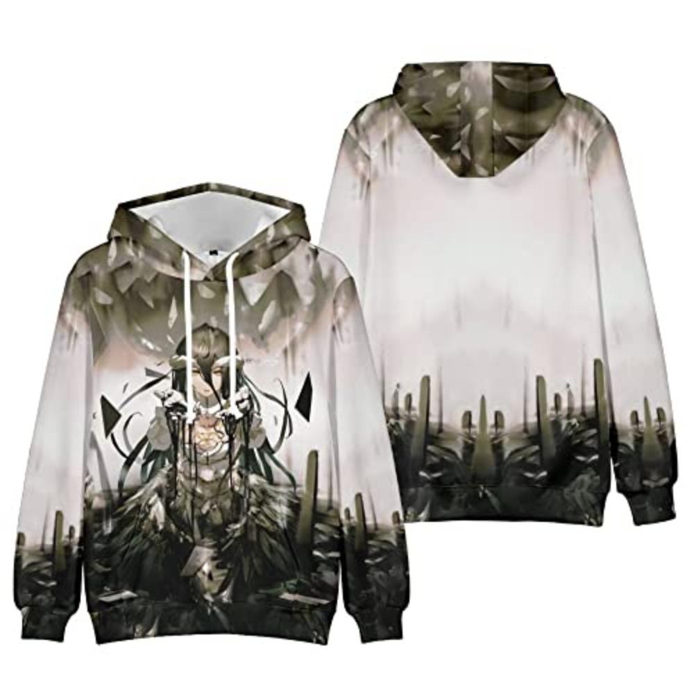 2024 New Arrival Overlord Albedo Anime Merch Hoodies Sportswear Hooded Cool Style Women/Men Hooded Pullover Clothes