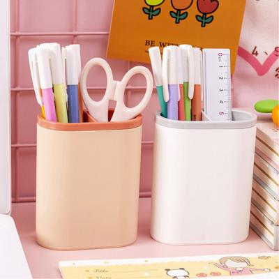 Pen Holder Large Capacity Desk Organizer with Multi-Grid Partition Pens Scissors Office School Supplies Desktop Decor