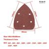 10PCS Professional Grade Flocked Back Sandpaper Triangle Sanding Sheets